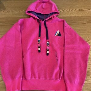 🩷 Monrow Supersoft Sweater-Knit Hoodie w/ Striped Drawstrings 🩷